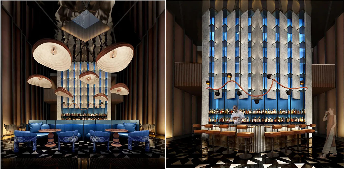 Dishui Lake · Hotel Indigo Shanghai — interior detail