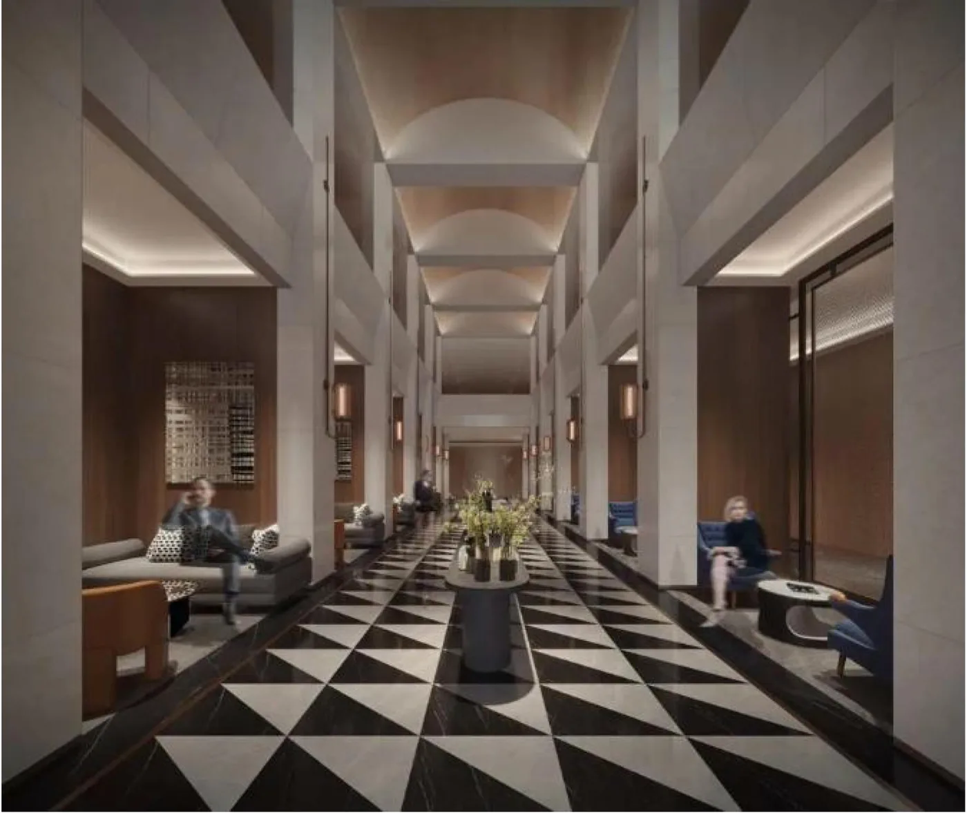 Jiangsu Yancheng · Wanghai Hotel — interior detail