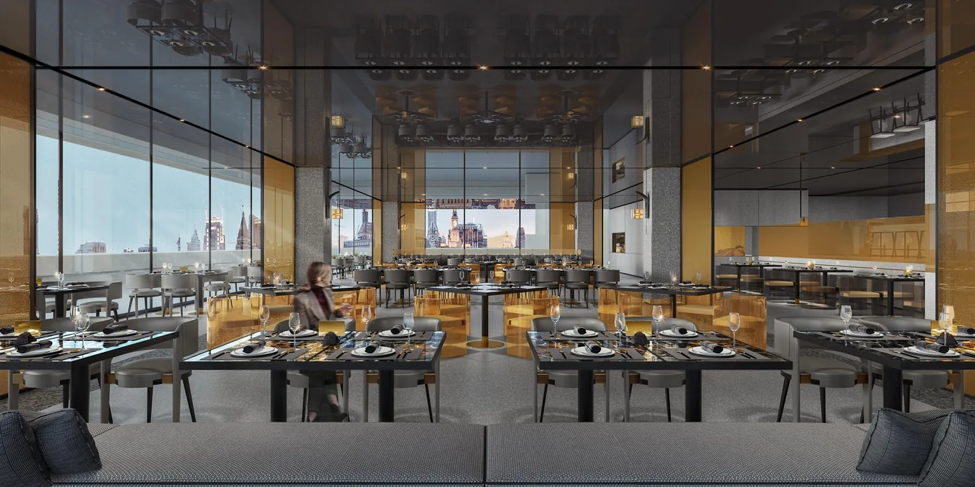 Shanghai · Roof P.M. Dining Hall — interior detail